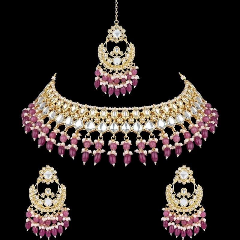 Kundan choker necklace set